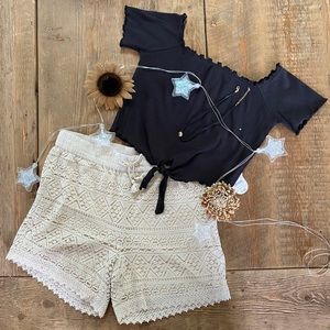 Comfy and cute cream shorts. Prices are negotiable